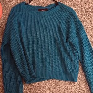 Forever 21 Green Ribbed Sweater